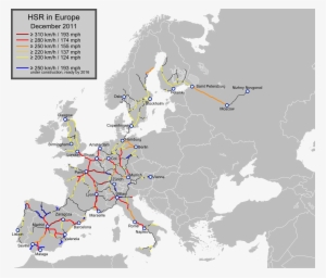 Hsr In Europe 2011-12 En - Megabus Route Map Europe