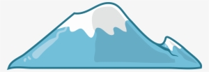 Clip Transparent Download Cartoon Blue Top Transprent - Cartoon Mountain With Snow