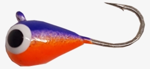 Orange Purple Uv Glow Tungsten Jig - Purple