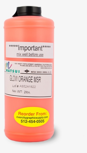 Matsui Glow Orange Msr Pigment - River City Graphic Supply