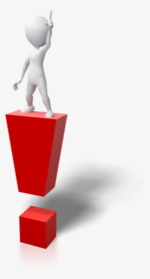 I Thought I'd Dodged The Bullet Until Day 3, When Suddenly - Exclamation Mark Man Png