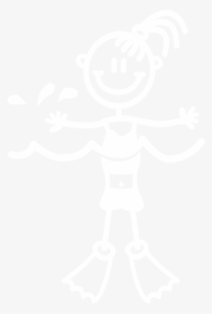 G8 - Family Sticker Girl With Paintbrush