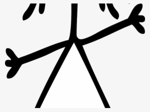 Stick Figure Of A Girl - Stickwoman Png