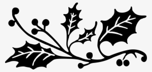 Sticker Black And White Drawing Industry Decoratie - Little B 100757 Rub Ons, Holiday Flourish