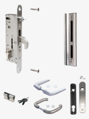 Complete, Stainless Steel Insert Lock Set For Metal - H Metal Locinox