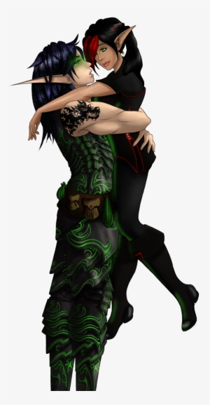 Elven Couple By Coral-ann On Deviantart - World Of Warcraft Cuple