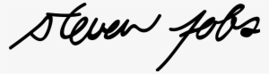Open - Steve Jobs Signature Png