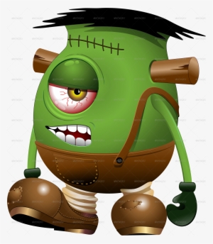 Frankenstein Monster One Eyed Cartoon By Bluedarkat - Frankenstein Cartoon