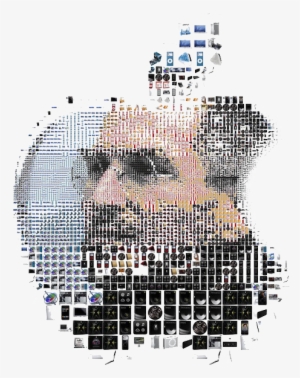 Steve Jobs Png Image - Steve Jobs Face In Apple Logo