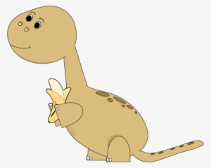 Dinosaur Eating A Banana