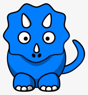 Baby Blue Dinosaur Clip Art At Clker - Blue Dinosaur Clipart