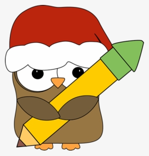 Christmas Clip Art Images Holding A Pencil