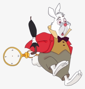 Alice In Wonderland Rabbit Png - Alice In Wonderland Mad Hatter And White Rabbit