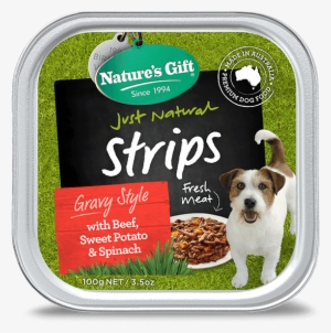 Strips With Beef, Sweet Potato & Spinach 100g - Nature's Gift Dog Food Review