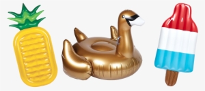 Float Sound Off Champagne - Giant Gold Swan Float