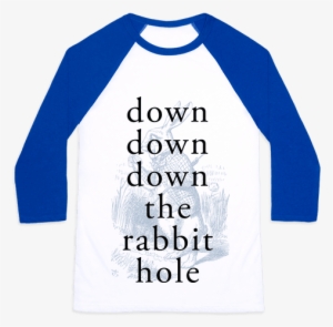 Wonderland Rabbit Baseball Tee - Cats And Bernie Sanders