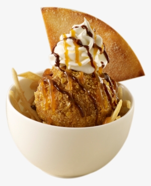 Deep Fried Bananas & Ice Cream Png - Cartoon Fried Ice Cream