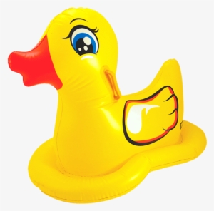 Wham-o Ducky Ride-on Inflatable Yellow Duck Shaped