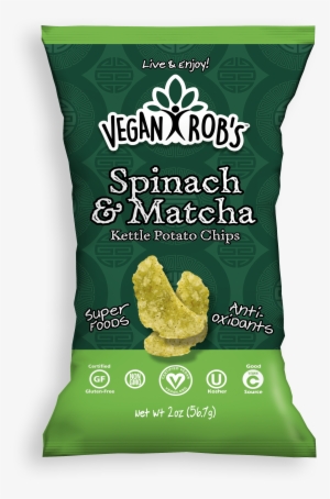 Vegan Spinach Matcha Kettle Chips Small - Rob's Really Good Snacks