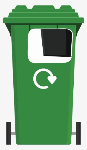 Green Lidded Bin - Compost Bin Brown Egg