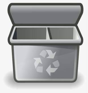 How To Set Use Gray Recycle Bin Clipart