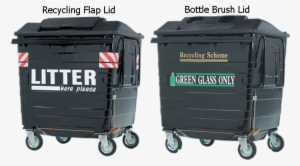 The Continental 1280 Recycling Bin Offers The Largest - Litre