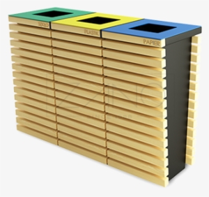 Metal Recycle Bins With Special Colour Comunication - Kosz Do Segregacji Odpadów