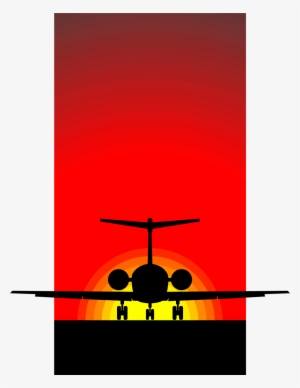 Sunset Silhouette Png - Aircraft Silhouette Clip Art