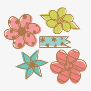 Doodle Set Svg Scrapbook Cut File Cute Clipart Files - Inkscape Color Picker