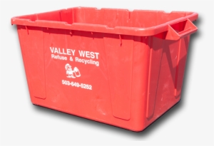 Place Oil And Red Bin Several Feet From All Roll Carts - Red Plastic Box For Recycling