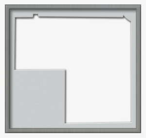 A Map Of Hendry With A Brushed Pewter Frame And A Bevel-cut - Map