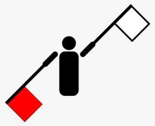 Japanese Semaphore Basic Stroke - Semaphore K