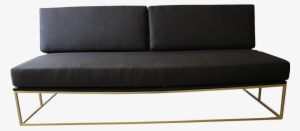 Metal Frame Black Couch - Studio Couch
