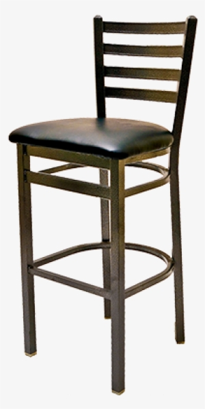 Oak Street Metal Frame Bar Stool Ladder Back With Silvervein - Mkldfurniture Side Chair (set Of 2)