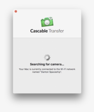 Cascable Transfer's 'searching For Camera' Screen - Paper Product