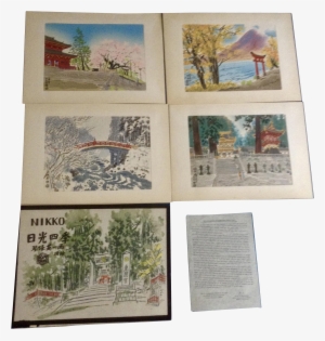 Eiichi Kotozuka Wood Block Prints Four Seasons Of Nikko - Japanese Woodblock 4 Seasons