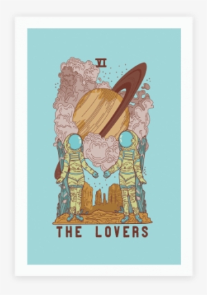 This Design Is A Reimagining Of The Lovers Tarot Card - The Lovers