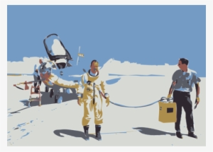 Nasa Northrop Hl-10 Space Suit Flight Suit Cartoon - Test Pilot Bill Dana W/ Hl-10