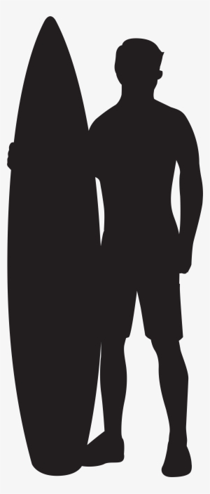 Surfer Silhouette Clip Art