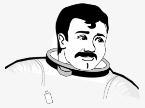 Astronaut, Nasa, Man, Space, Space-suit, Face - Astronauta E Lua Desenho