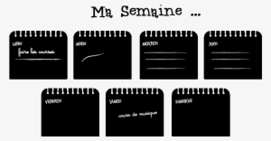 Sticker Ardoise Hebdomadaire Ambiance Sticker Ardoise - Sticker