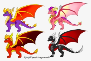 Spyro Ember Flame Cynder By Stephdragonness Spyro The - Spyro