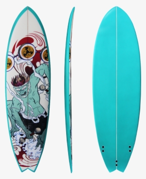 Transparent Surfboard Surfer Png Transparent Stock - Fish Surfboard Transparent