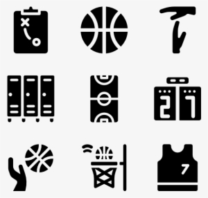 Solid Basketball Elements - Travel Icon Transparent Background