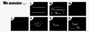 Sticker Ardoise Ma Semaine Ambiance Sticker Ardoise - Jpeg