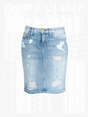 Falda Lápiz Denim Styleto - Dex Pencil Skirt Red L