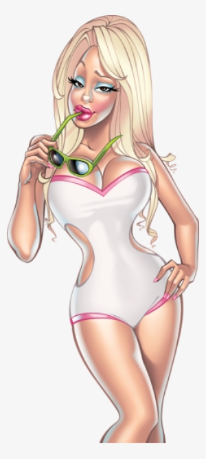 Tubes Pinup Png Per Grafica - Compil De L'humour Summer 2011 - Broché