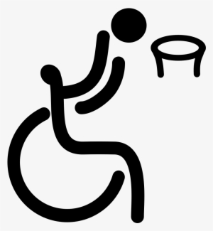 File - Wheelchair Basketball - Paralympic Pictogram - Basquetbol En Silla De Ruedas