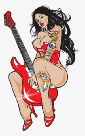 Cherry Red Pin Up - Cartoon