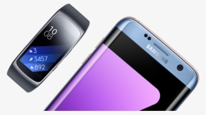 Buy The Samsung Galaxy S7 Or S7 Edge And Get A Free - Samsung Gear Fit 2 - Blue - Elastomer - Women Sports